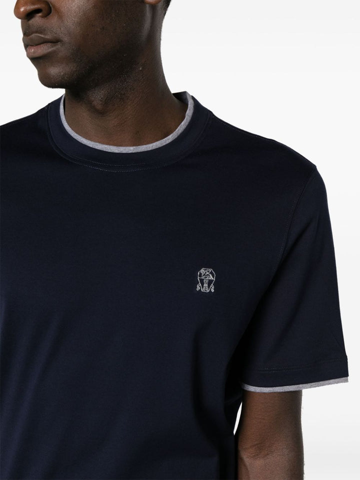 Blue t-shirt with logo