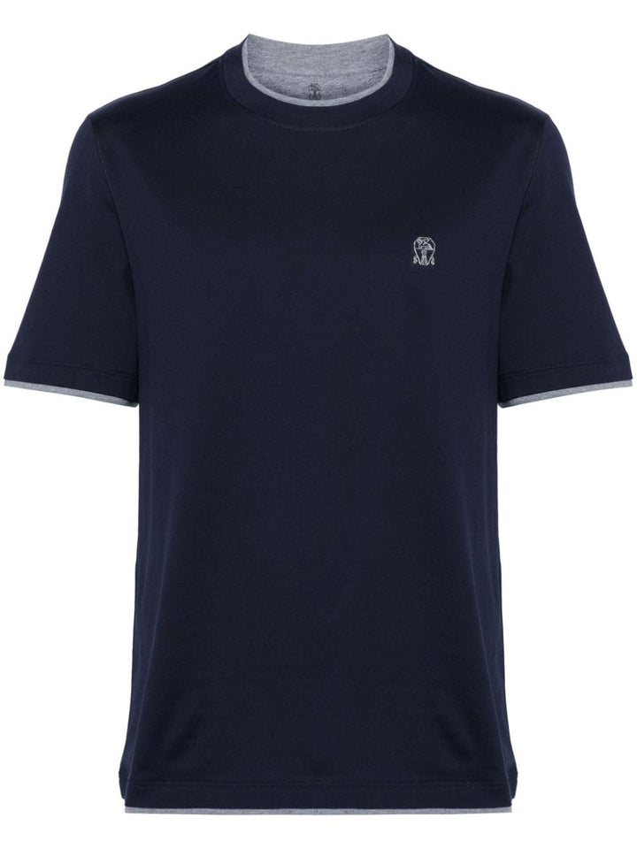 Blue t-shirt with logo