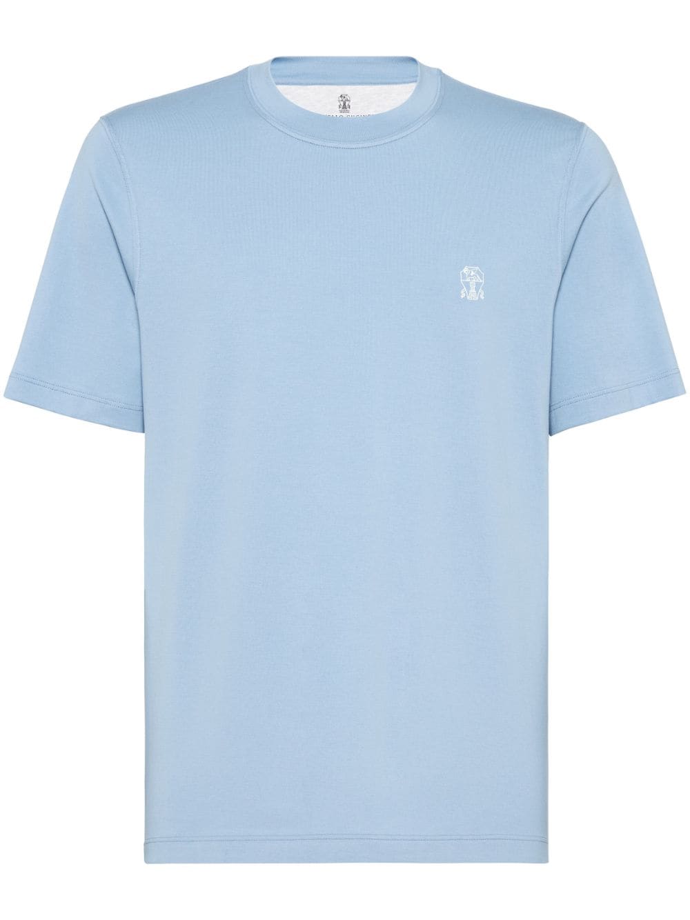 T-shirt azzurra con logo