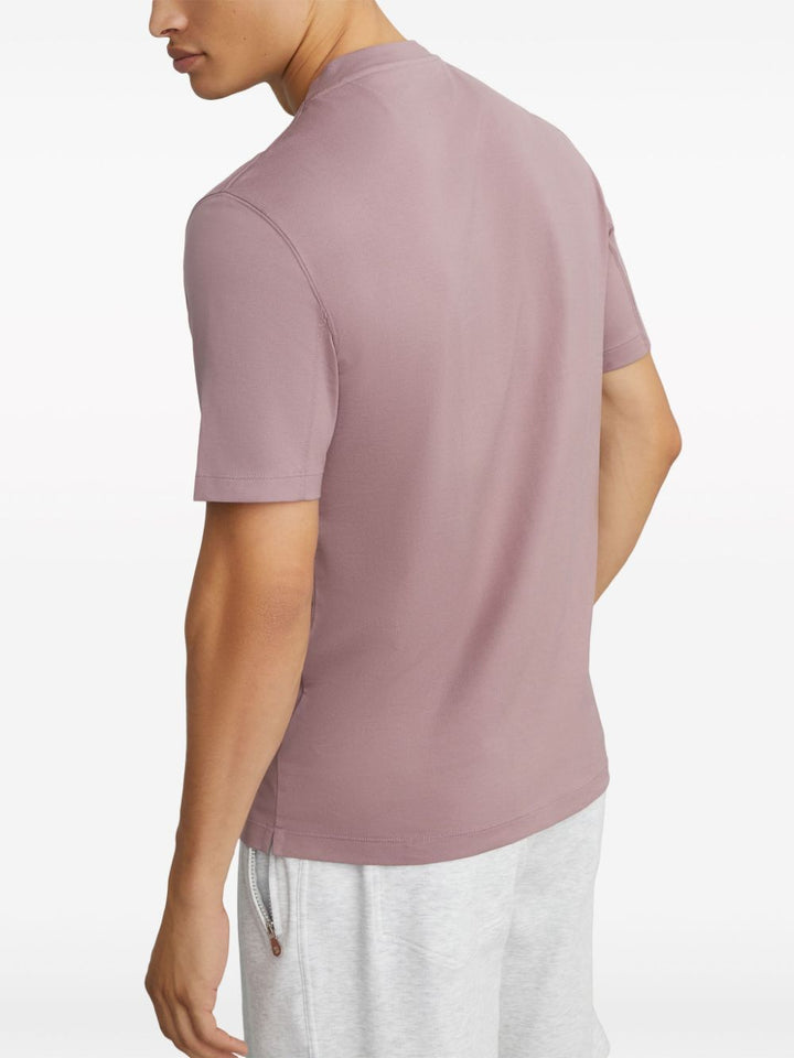T-shirt rose avec logo