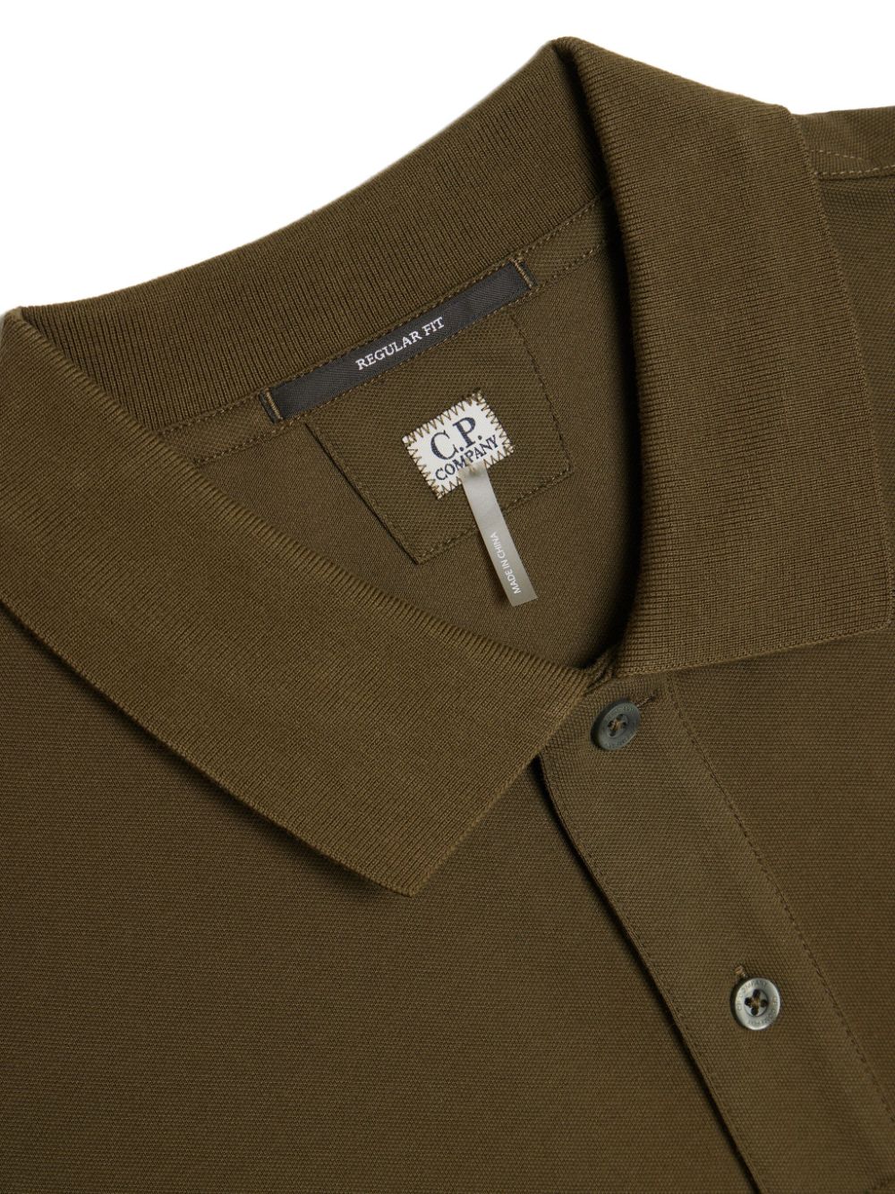 Olive green polo shirt