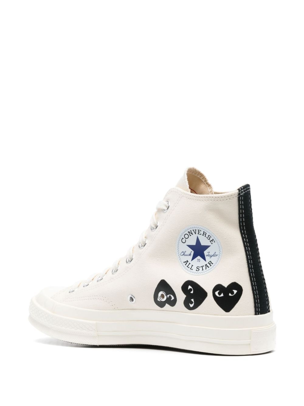 White multiheart high sneaker