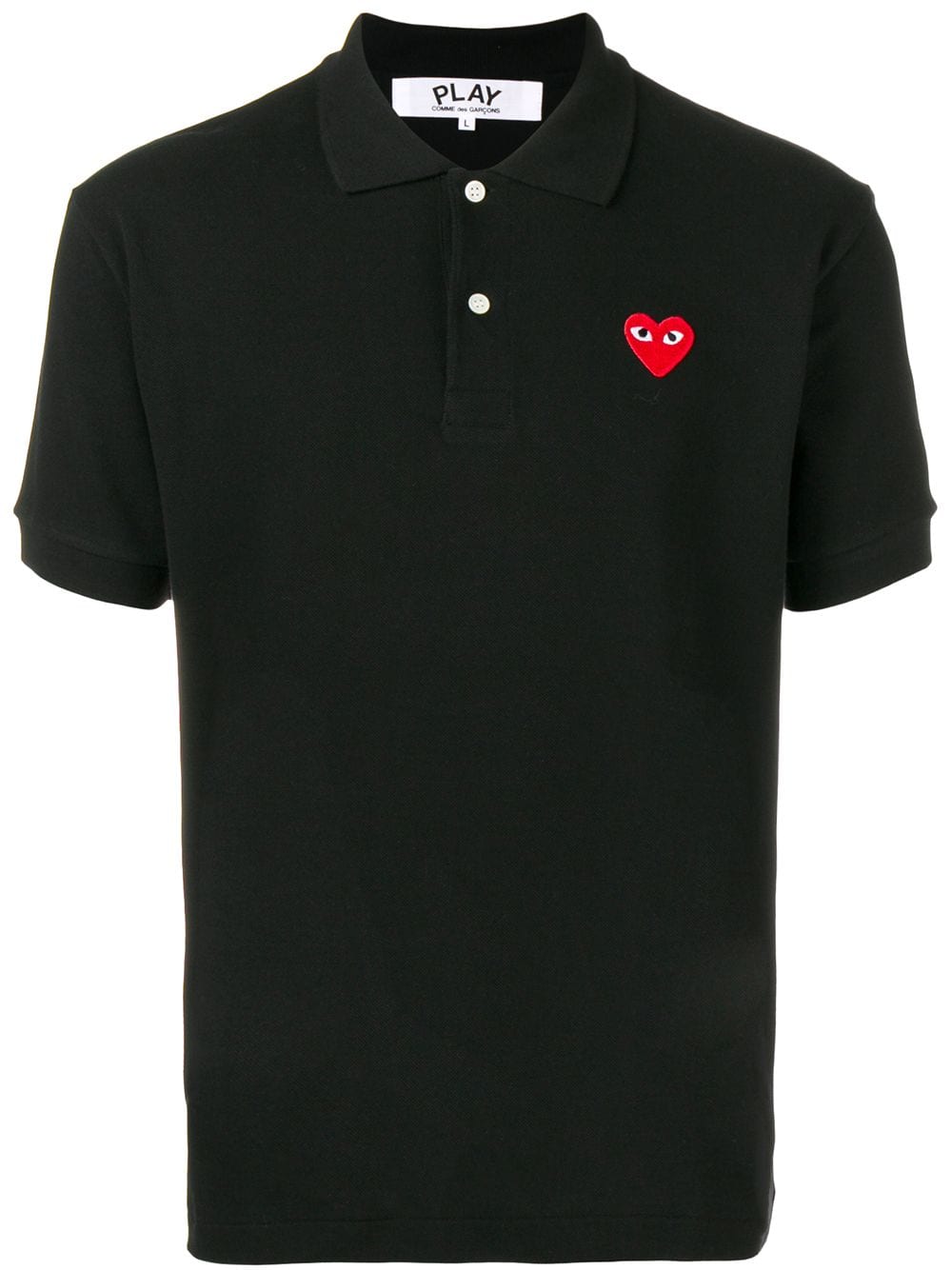 Logotype black polo shirt