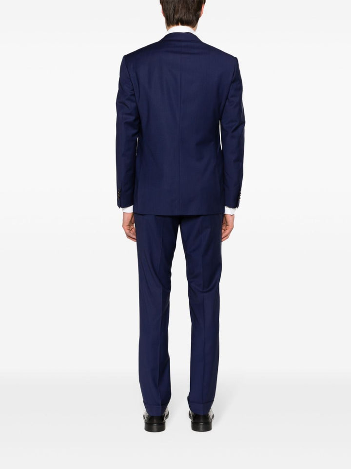 China blue single-breasted suit