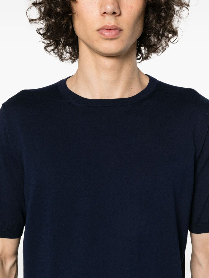 Blue knitted t-shirt