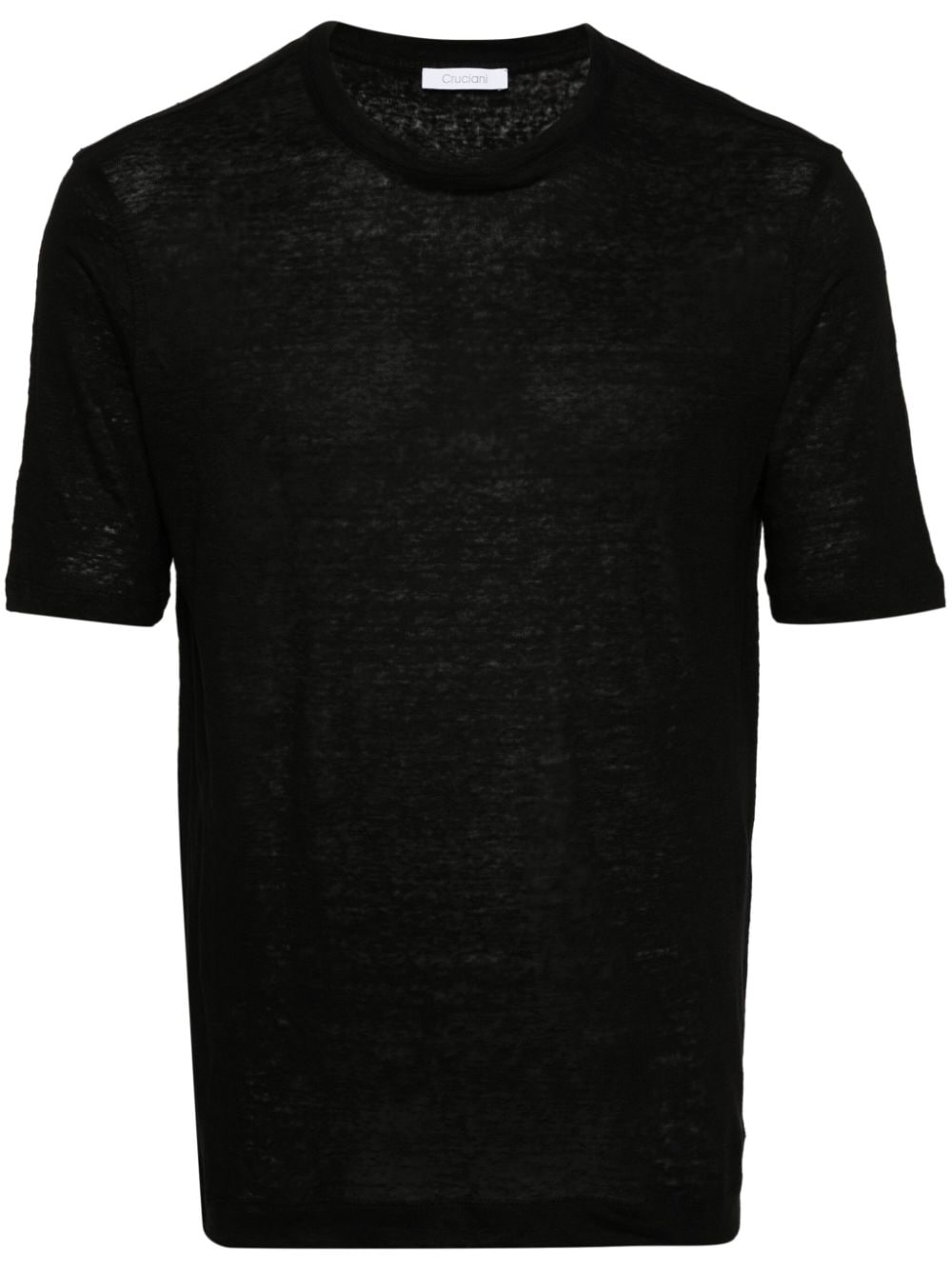 Black linen t-shirt
