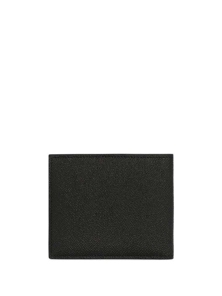 Black steel logo wallet