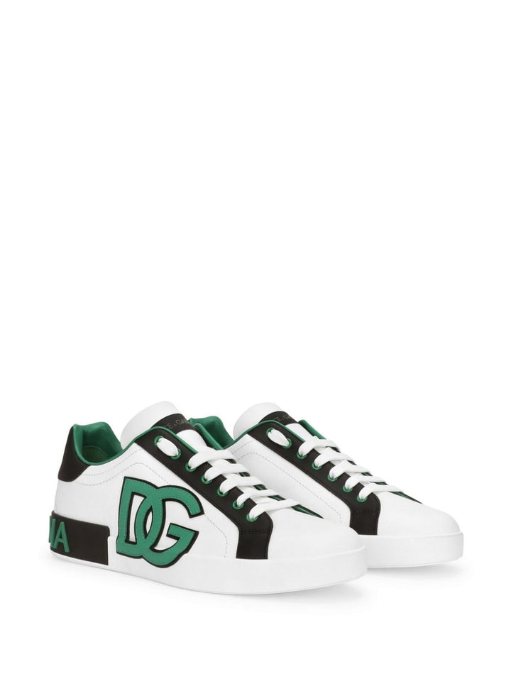 Sneaker Portofino bianca e verde