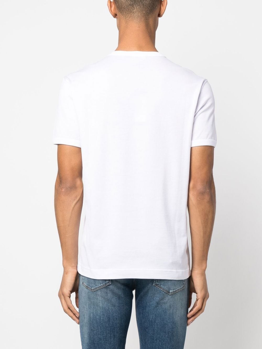 t-shirt blanc à logo couronne