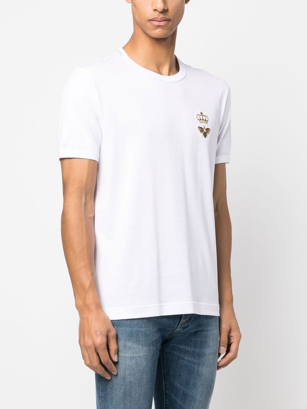 t-shirt bianca logo corona