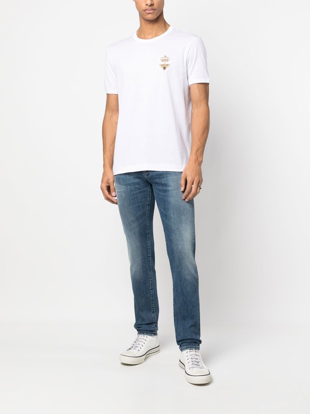 crown logo white t-shirt