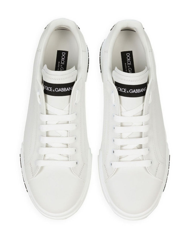 Sneaker in pelle total white