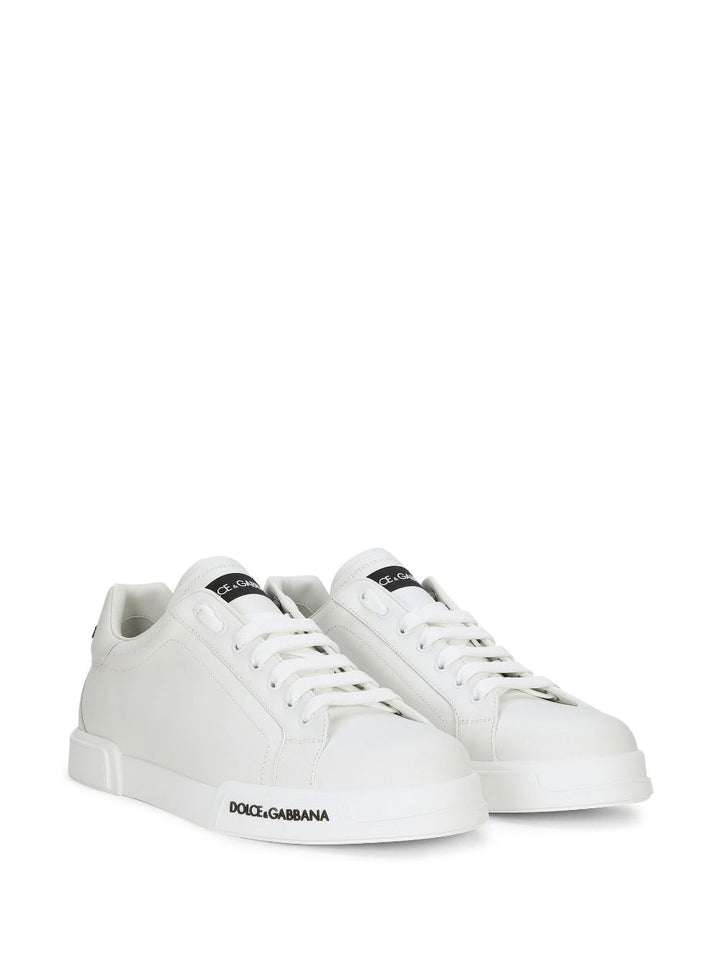 Sneaker in pelle total white