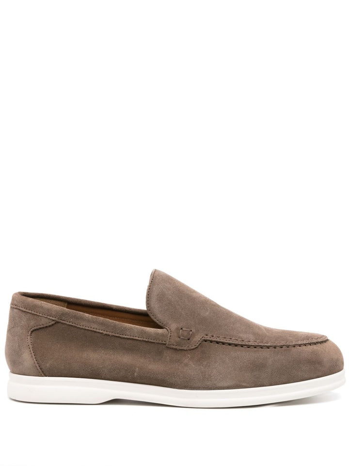 Coffee suede moccasin