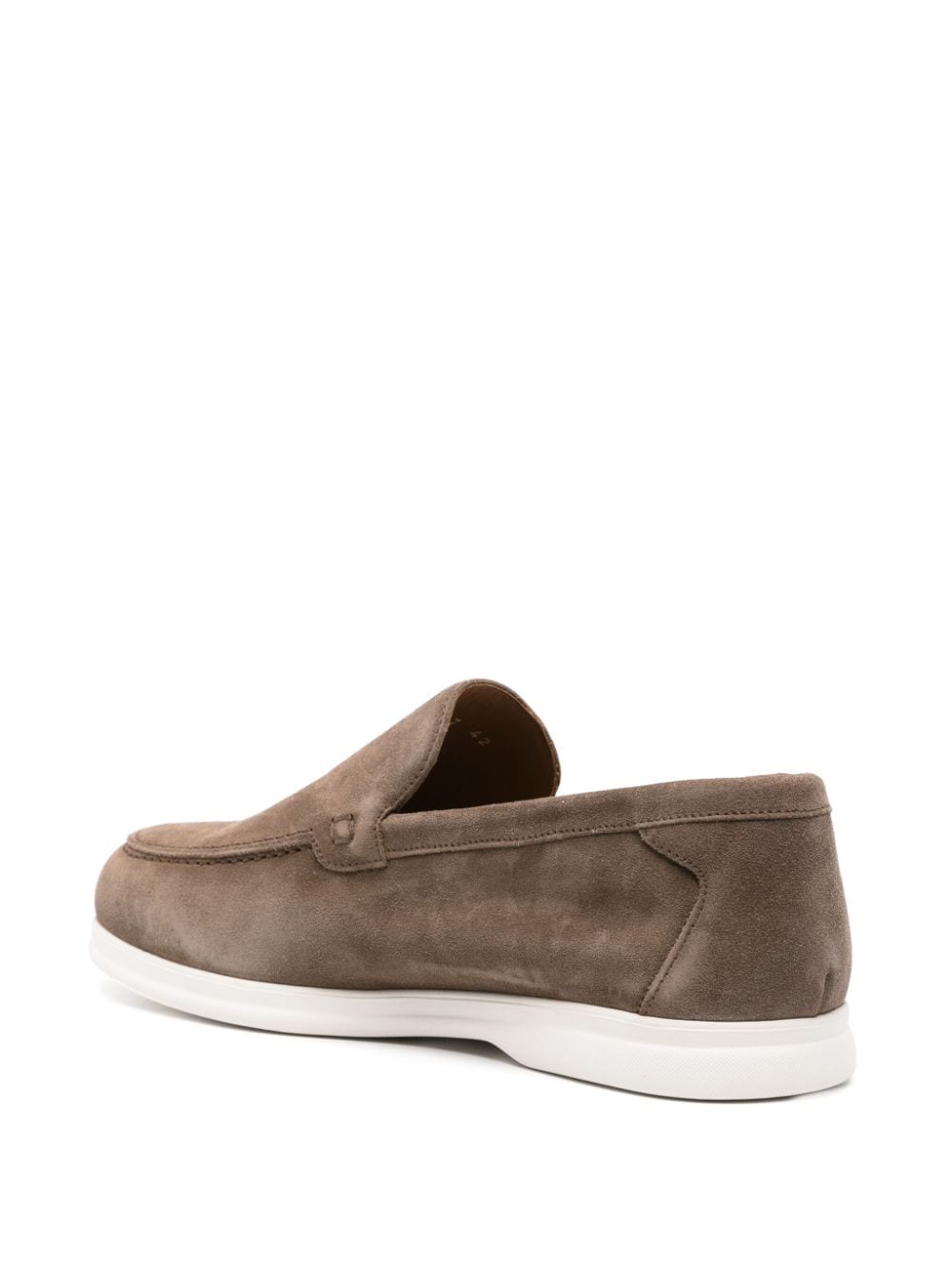 Coffee suede moccasin