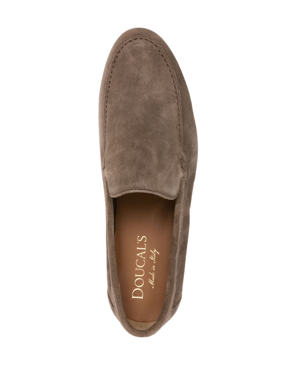 Coffee suede moccasin