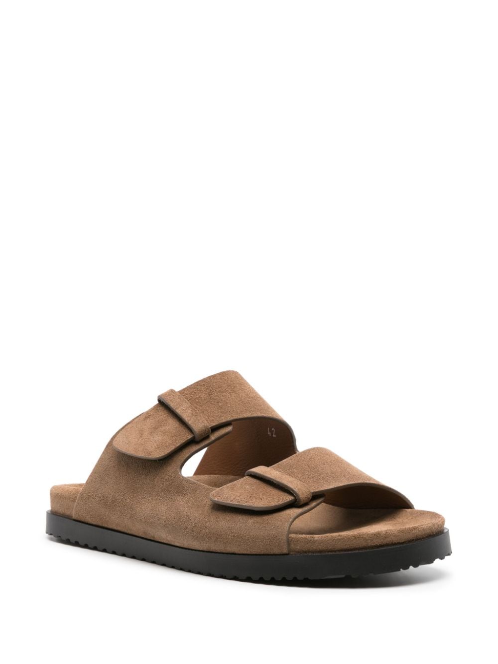 Brown double band slipper