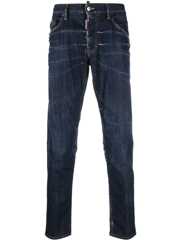 Blue denim skater jeans