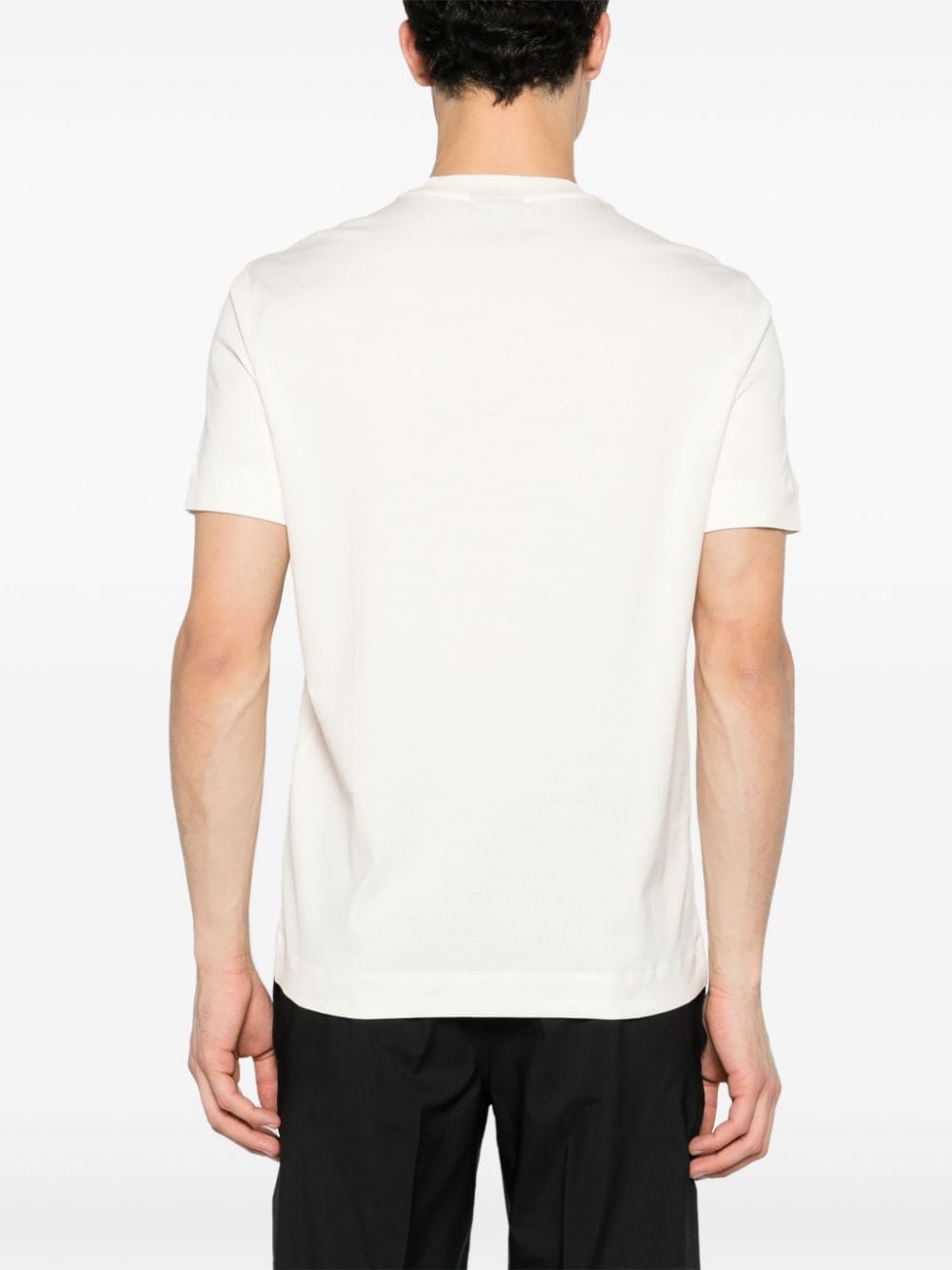 T-shirt blanc avec logo Aigle central