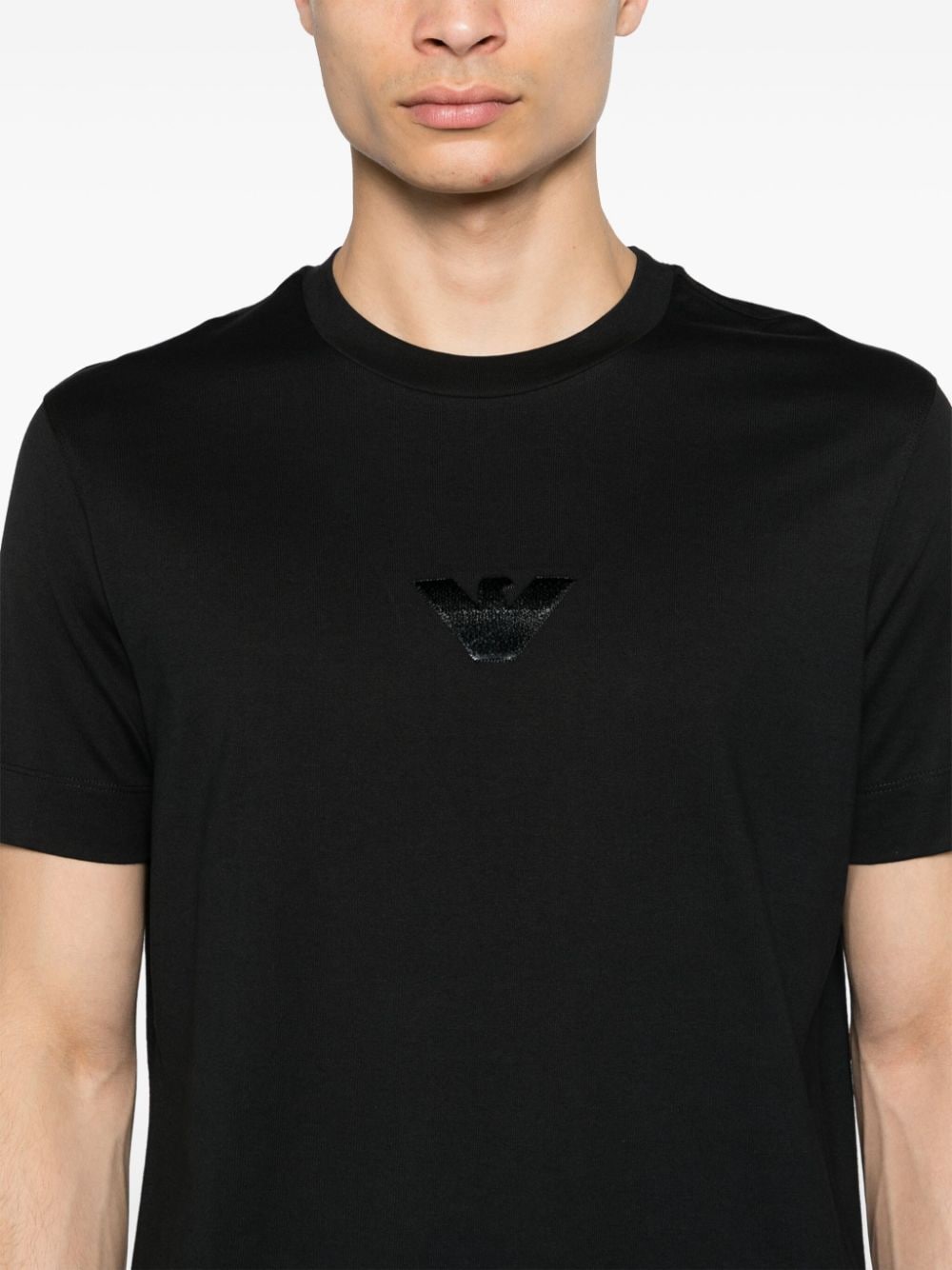Black T-shirt with central Eagle logo