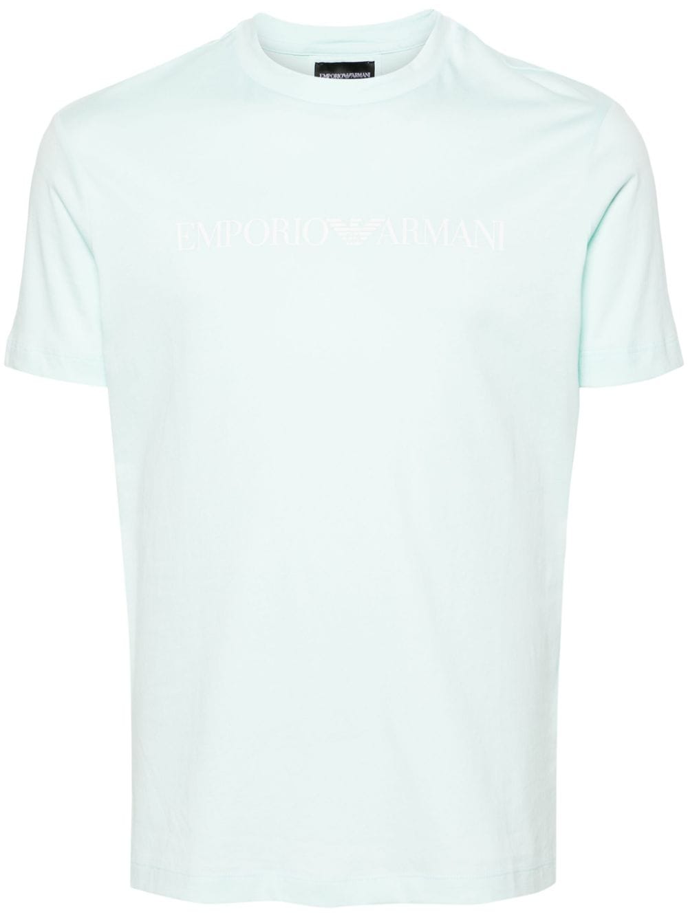 T-shirt azzurra logo Emporio