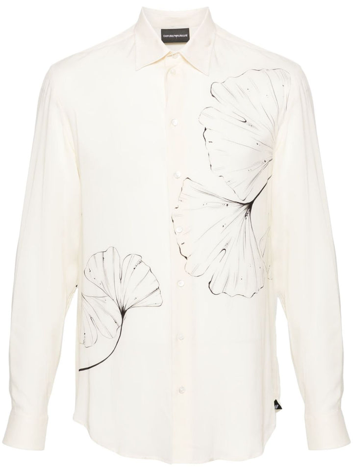 White shirt with print