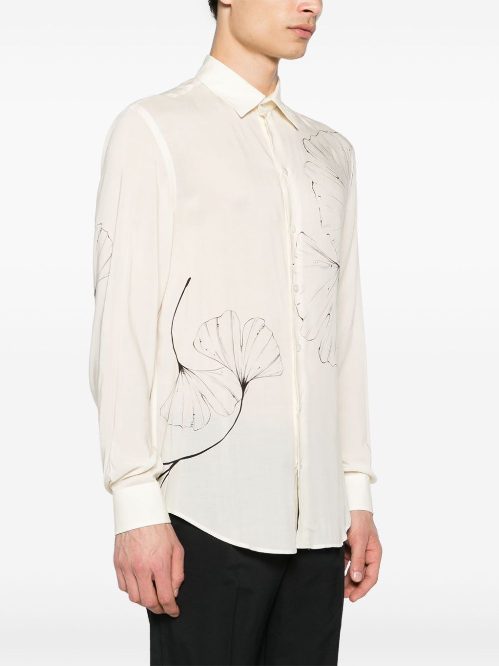 White shirt with print