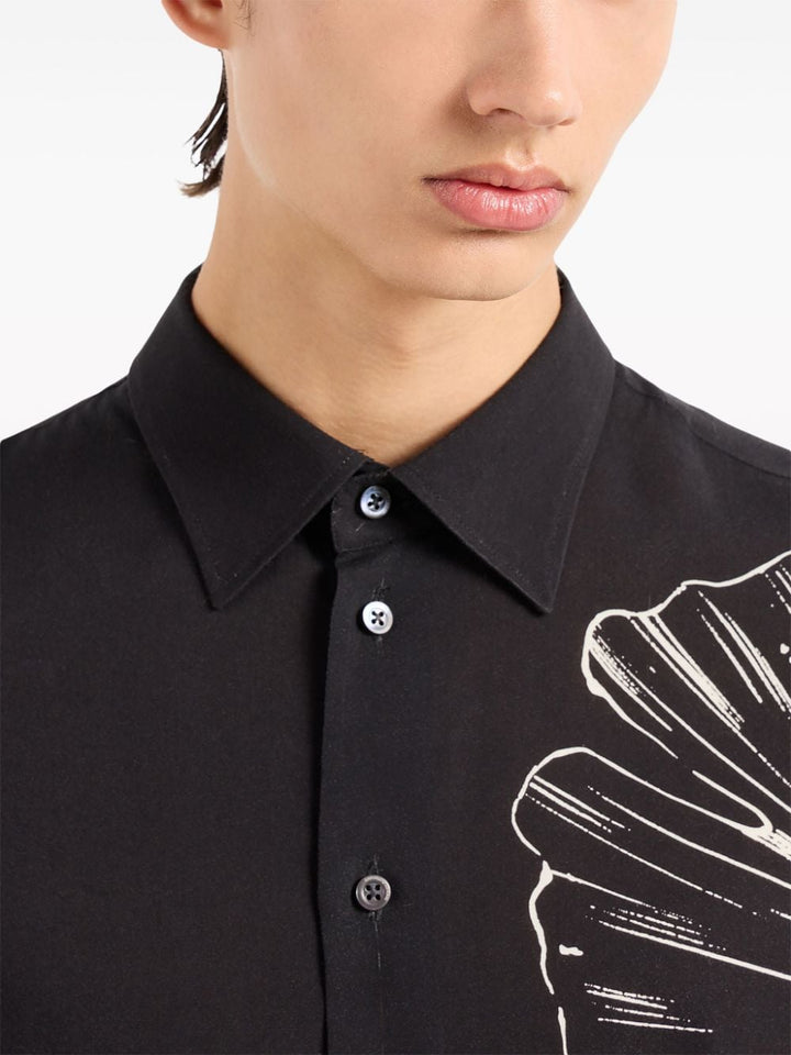 Black shirt with print