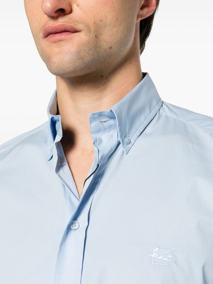 Light blue poplin shirt