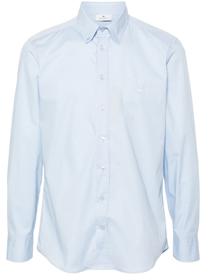 Light blue poplin shirt