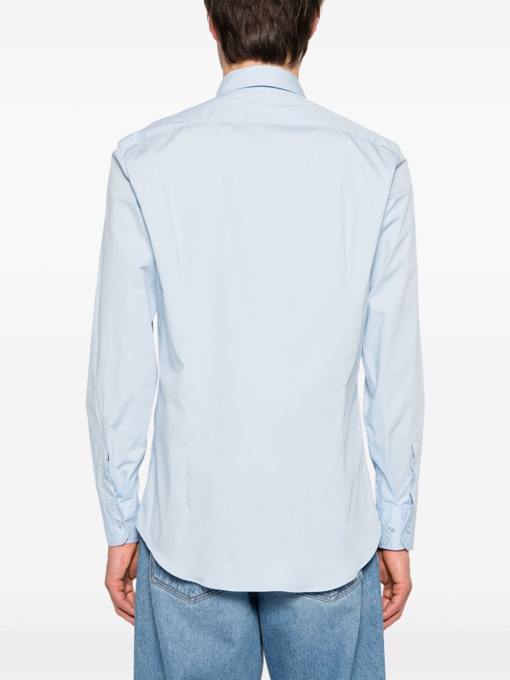 Light blue poplin shirt