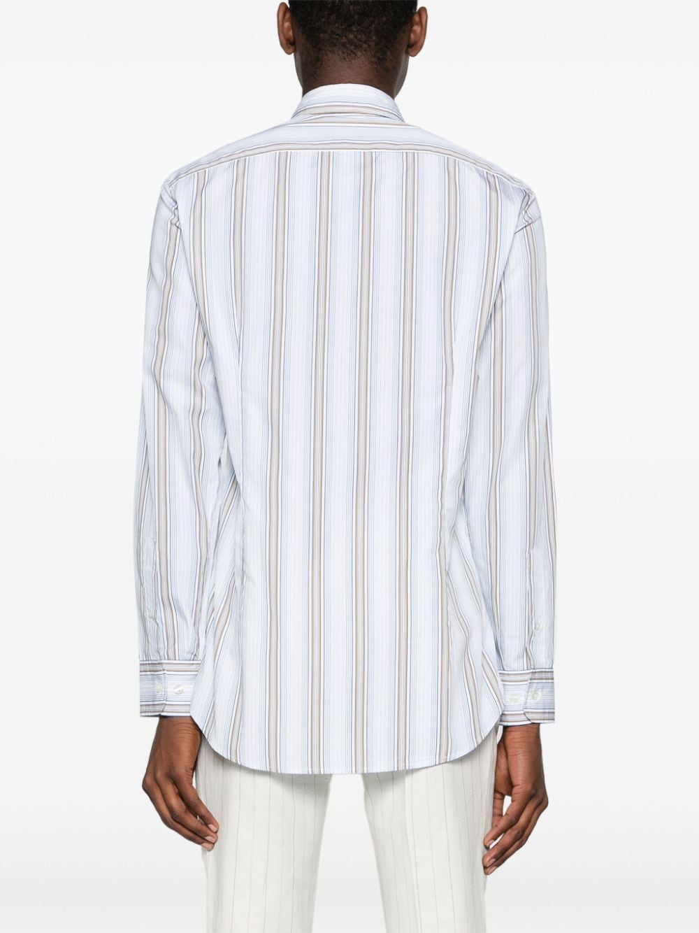 Striped light blue shirt