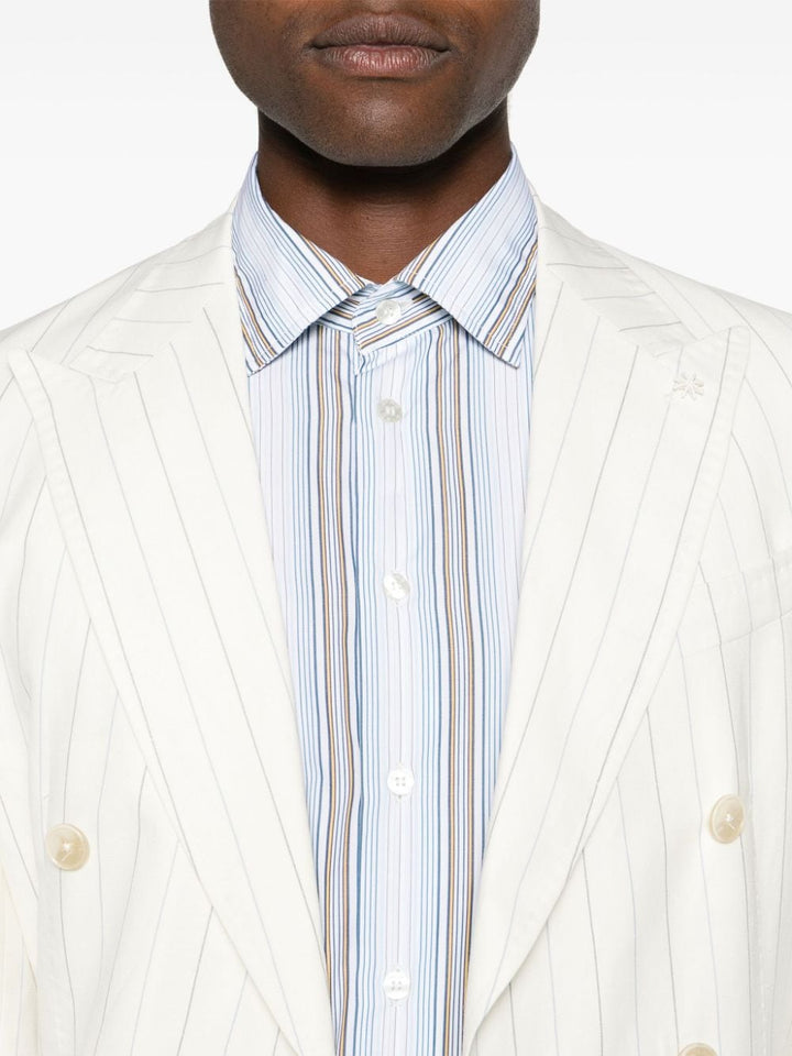 Striped light blue shirt