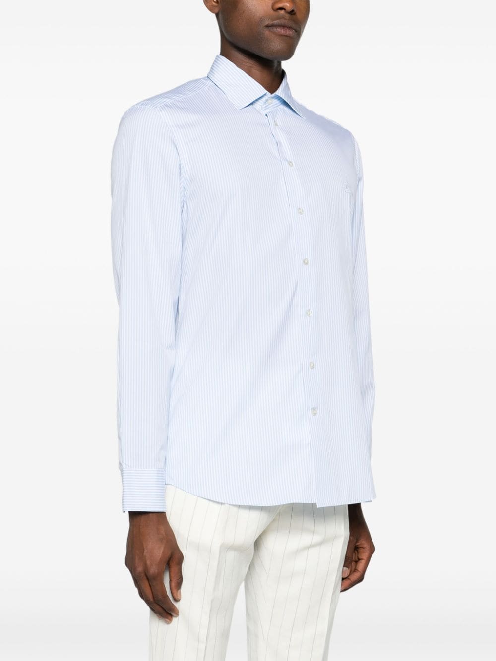 Striped light blue shirt