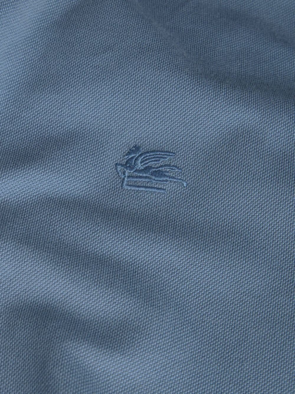 Air force blue polo shirt