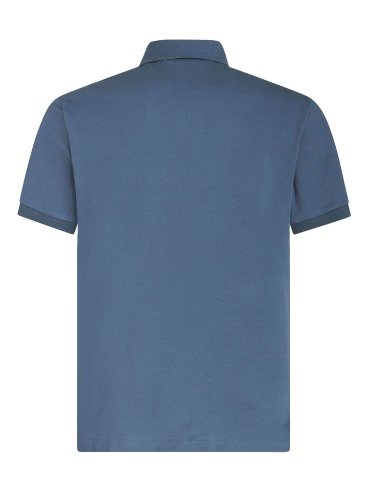 Air force blue polo shirt