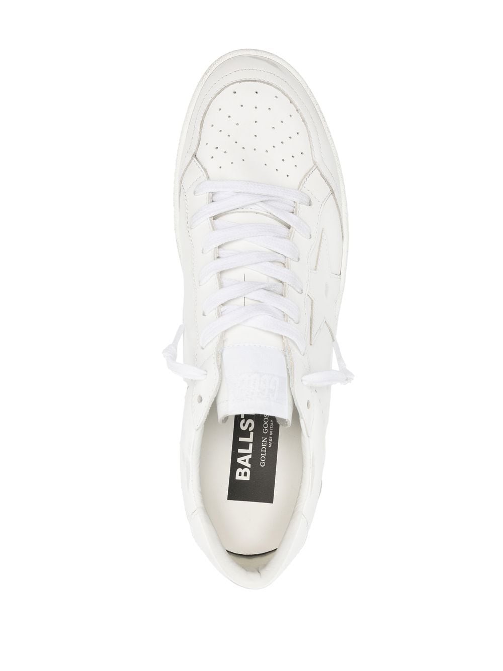 Ballstar sneaker in white leather