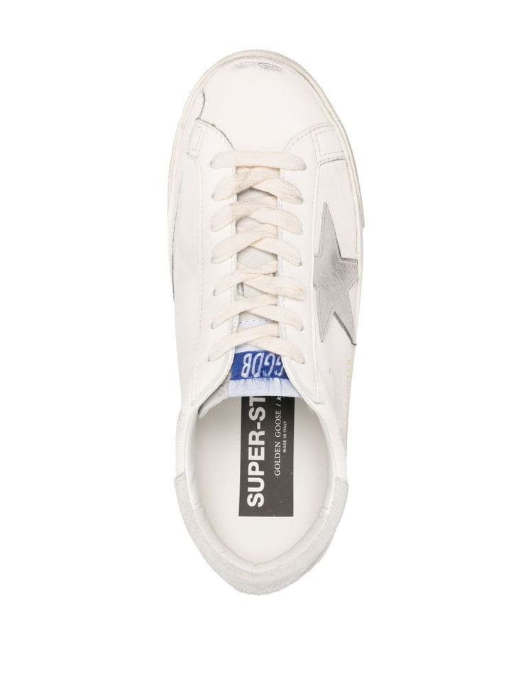 White leather superstar sneakers