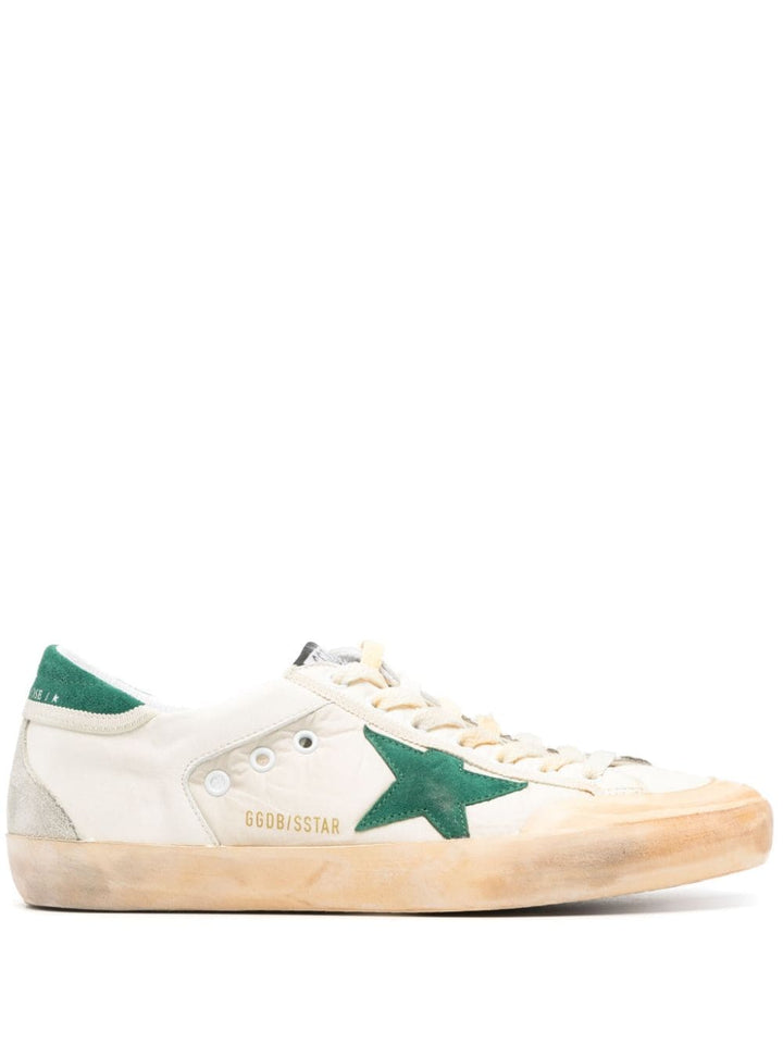 Sneakers Super-Star bianca e verde