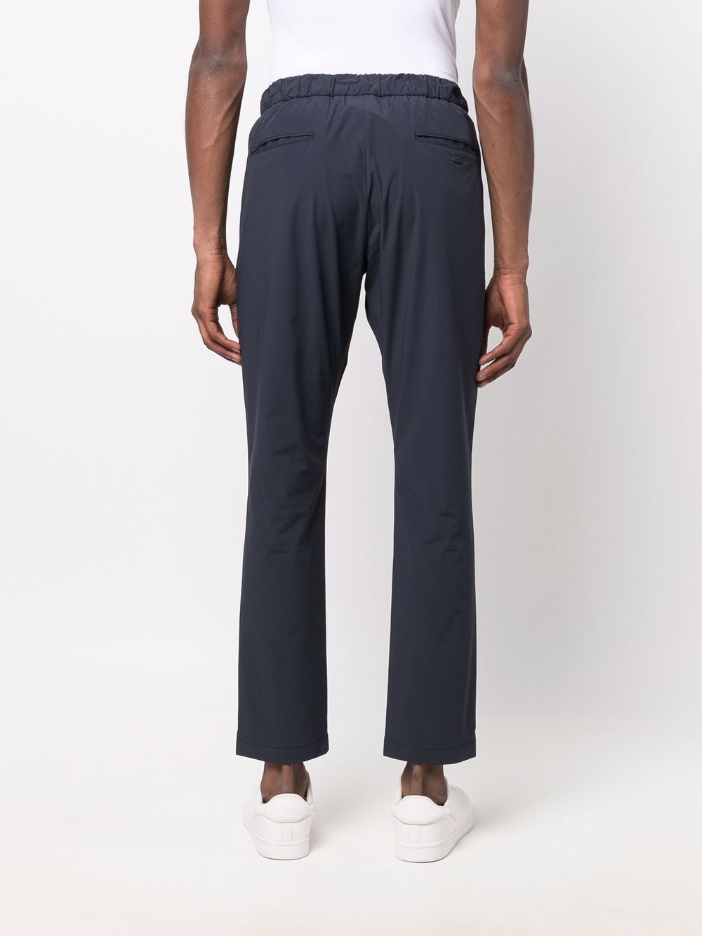 Blue drawstring trousers