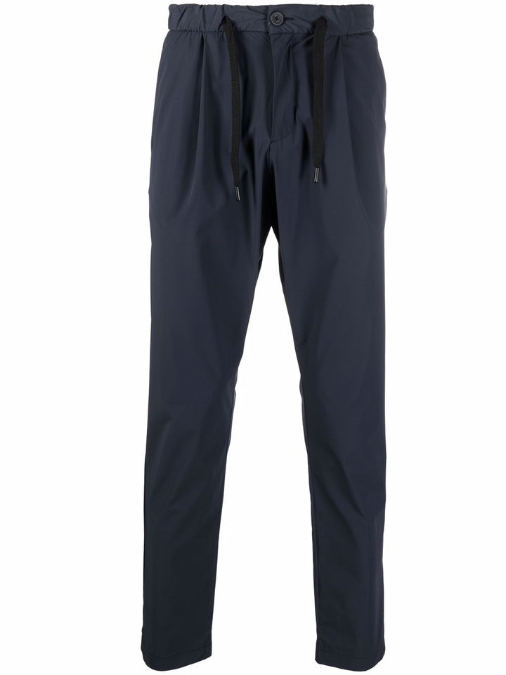 Blue drawstring trousers