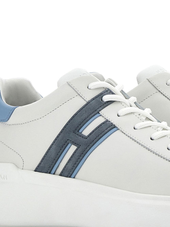 H580 sneaker in white leather