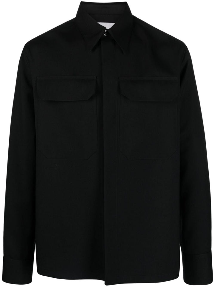 Black shirt jacket