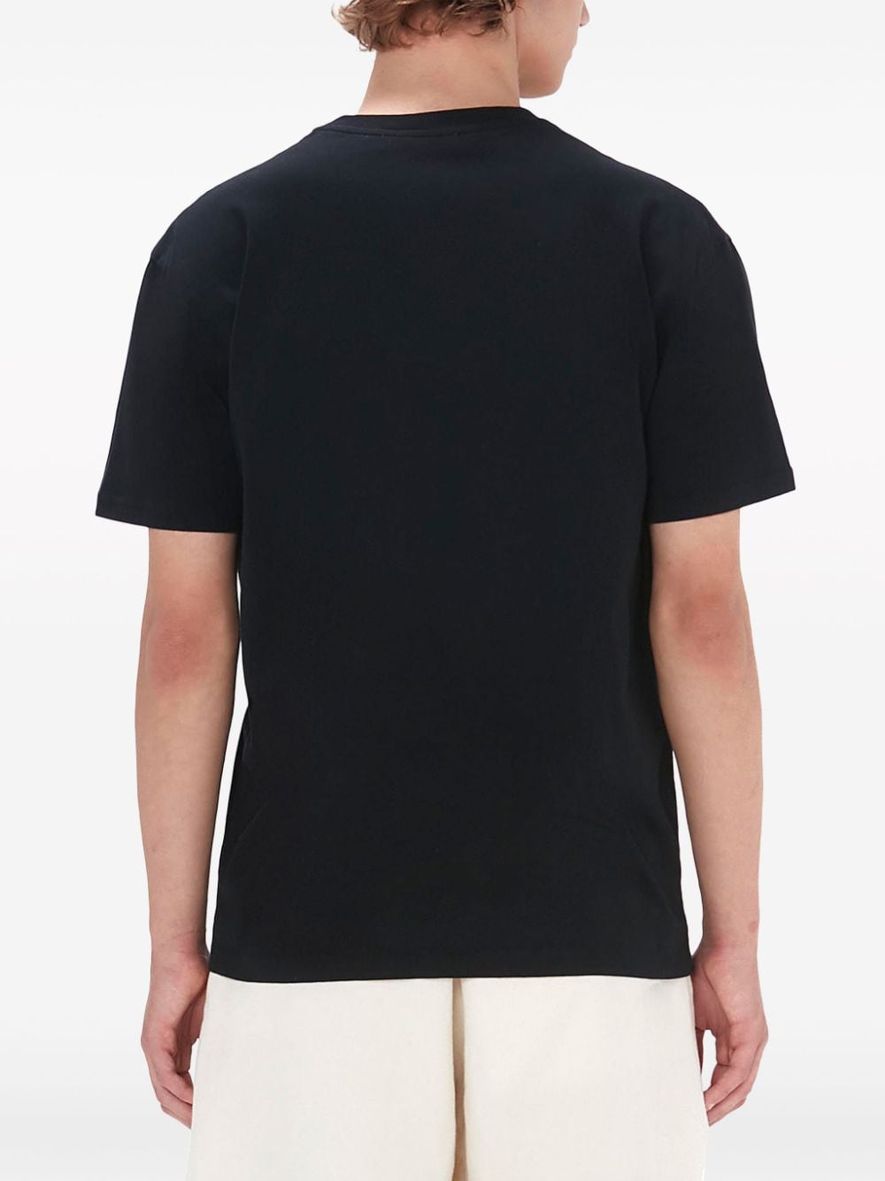 Black t-shirt with embroidered logo