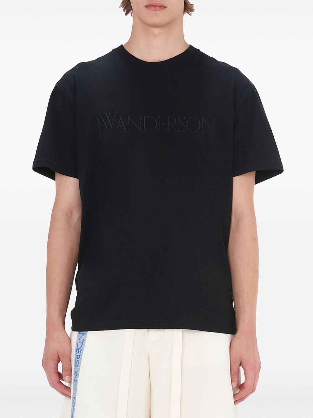 Black t-shirt with embroidered logo