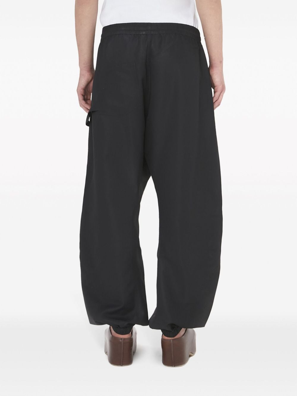 Black twisted jogger trousers