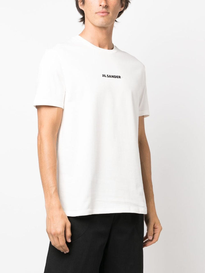 t-shirt bianca logotype