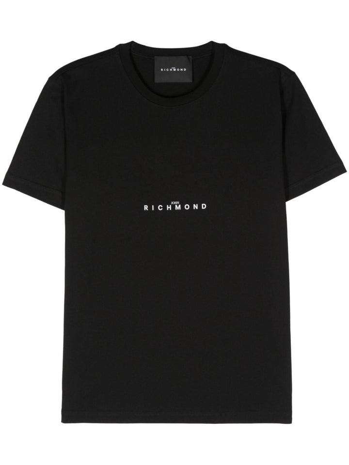 T-shirt nera logotype