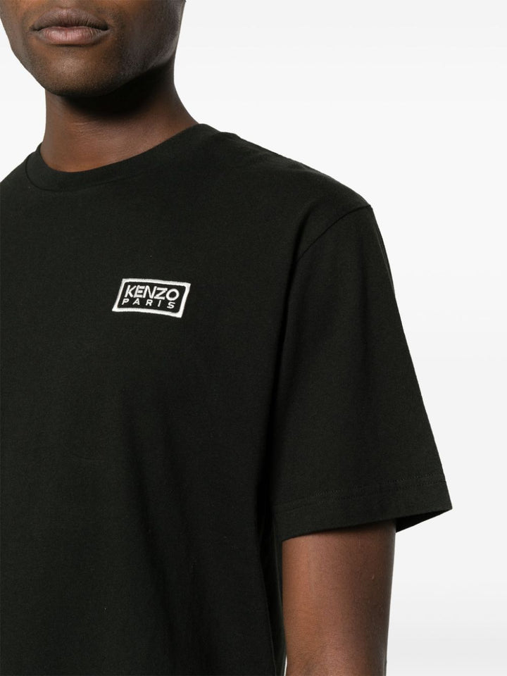 Black T-shirt with logo