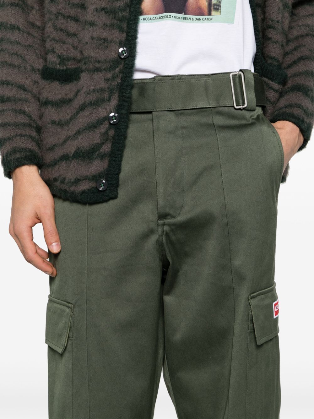 Pantalone cargo verde